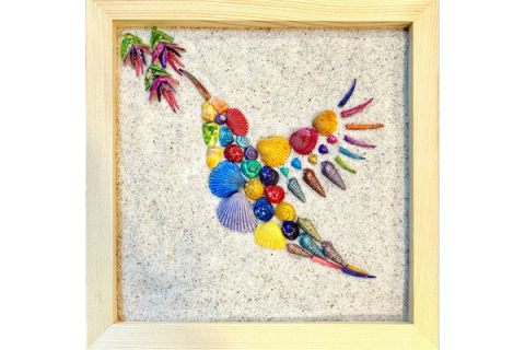Seashell Hummingbird Wall Art | Smithtown Library